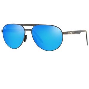 Maui Jim Aviator SWINGING BRIDGES 61mm POLARIZED Blue Hawaii Sunglass